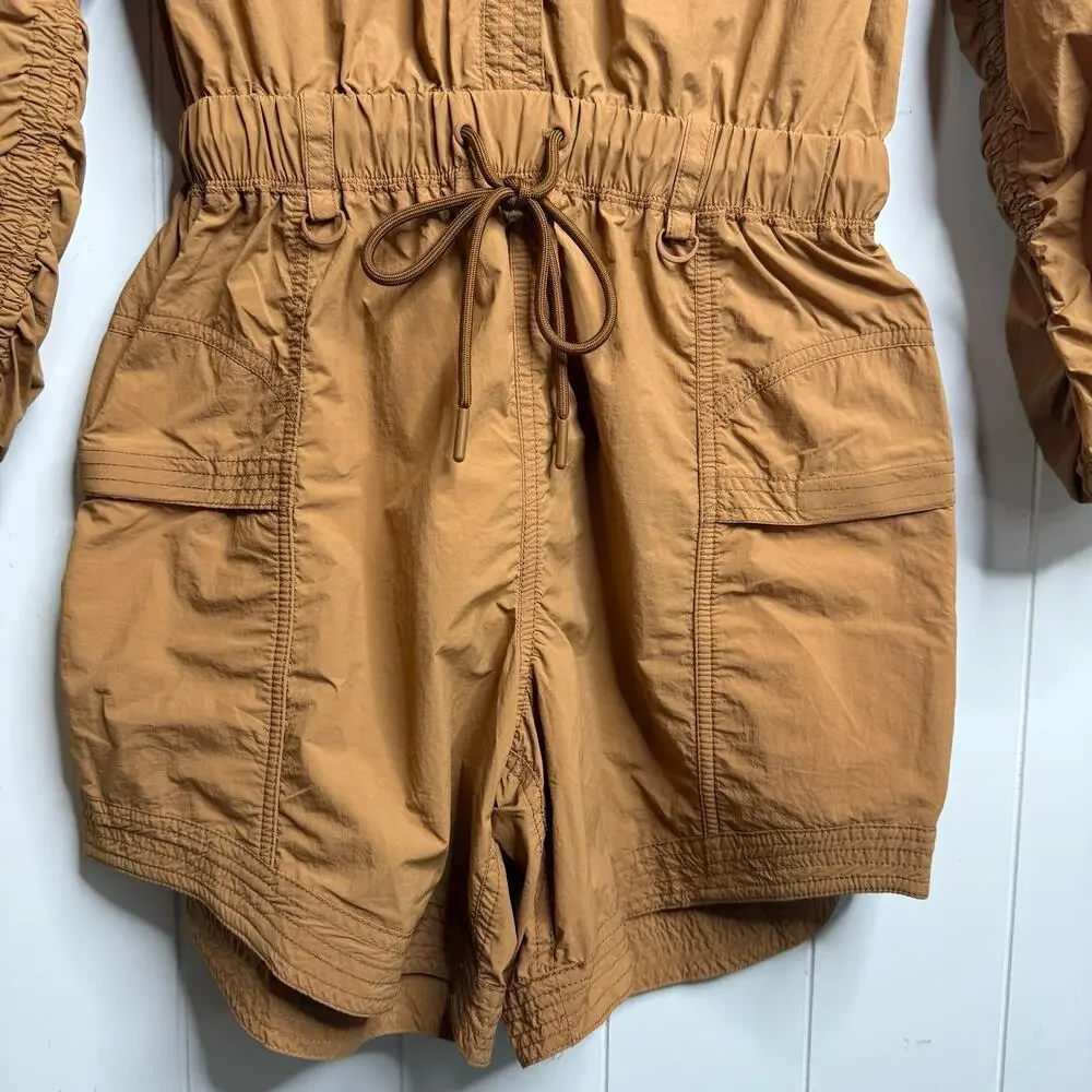 Free People romper activewear shortsie onesie jumpsuit gorpcore utility XS